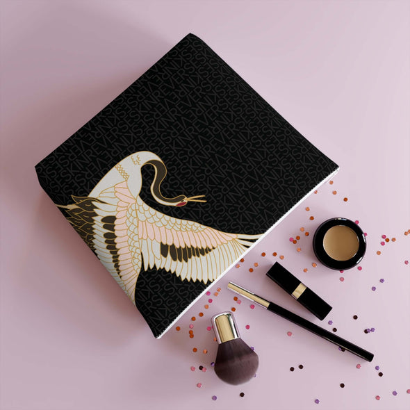 Skinreverse Flying Crane Cotton Cosmetic Bag  makeup organization